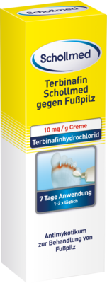 TERBINAFIN Schollmed gegen Fupilz 10 mg/g Creme 15 g