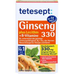 TETESEPT Ginseng 330 plus Lecithin+B-Vitamine Tab. 30 St.