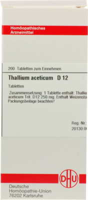 THALLIUM ACETICUM D 12 Tabletten 200 St