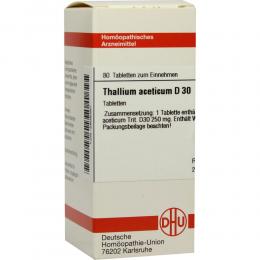 Ein aktuelles Angebot für THALLIUM ACETICUM D 30 Tabletten 80 St Tabletten Homöopathische Einzelmittel - jetzt kaufen, Marke DHU-Arzneimittel GmbH & Co. KG.