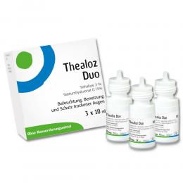Ein aktuelles Angebot für THEALOZ Duo Augentropfen 3 X 10 ml Augentropfen Trockene & gereizte Augen - jetzt kaufen, Marke Thea Pharma GmbH.