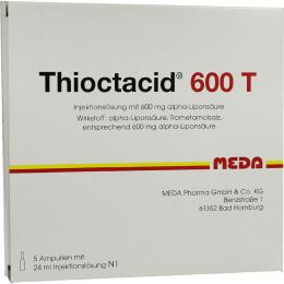 THIOCTACID 600 T Injektionslösung 5 X 24 ml Injektionslösung