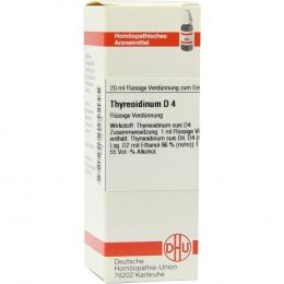 Ein aktuelles Angebot für THYREOIDINUM D 4 Dilution 20 ml Dilution  - jetzt kaufen, Marke DHU-Arzneimittel GmbH & Co. KG.