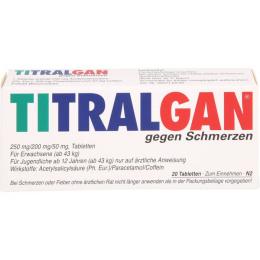 TITRALGAN Tabletten gegen Schmerzen 20 St.