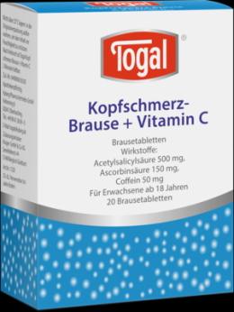 TOGAL Kopfschmerz-Brause + Vit.C Brausetabletten 20 St