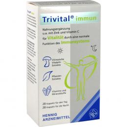 Ein aktuelles Angebot für TRIVITAL immun Kapseln 56 St Kapseln Multivitamine & Mineralstoffe - jetzt kaufen, Marke Hennig Arzneimittel GmbH & Co. KG.