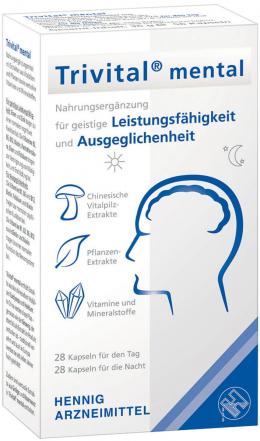 Ein aktuelles Angebot für TRIVITAL mental Kapseln 56 St Kapseln Multivitamine & Mineralstoffe - jetzt kaufen, Marke Hennig Arzneimittel GmbH & Co. KG.