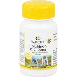 Ein aktuelles Angebot für UBICHINON Q10 100 mg Kapseln 60 St Kapseln Nahrungsergänzungsmittel - jetzt kaufen, Marke Warnke Vitalstoffe GmbH.