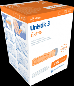 UNISTIK 3 Extra Eindr.Tiefe 2,0 mm Stechhilfe 100 St