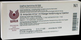 URETHRA feminina GL D 30 Ampullen 10X1 ml