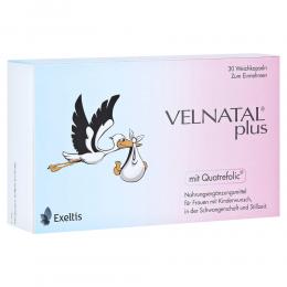 Ein aktuelles Angebot für VELNATAL plus Quatrefolic Kapseln 30 St Kapseln  - jetzt kaufen, Marke Exeltis Germany GmbH.