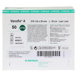 VENOFIX A Venenpunktionsbest.21 G 0,8 mm grün 50 St ohne
