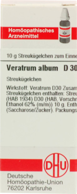 VERATRUM ALBUM D 30 Globuli 10 g