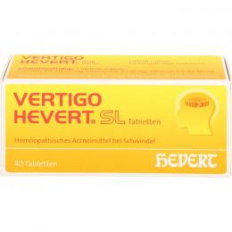 VERTIGO HEVERT SL Tabletten 40 St.