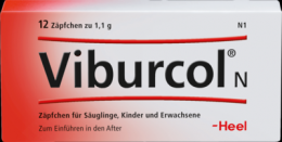 VIBURCOL N Kinder- und Suglings-Suppositorien 12 St