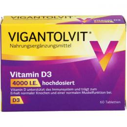 VIGANTOLVIT 4000 I.E. Vitamin D3 Tabletten 60 St.