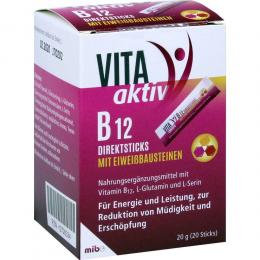 VITA AKTIV B12 Direktsticks mit Eiweissbausteinen 20 St Beutel