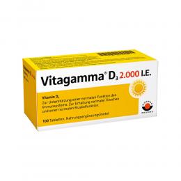 VITAGAMMA D3 2.000 I.E. Vitamin D3 NEM Tabletten 100 St Tabletten