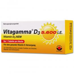 VITAGAMMA D3 5.600 I.E .Vitamin D3 NEM Tabletten 20 St Tabletten