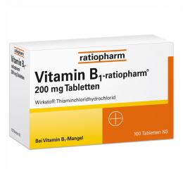 Vitamin-B1-ratiopharm 200mg Tabletten 100 St Tabletten
