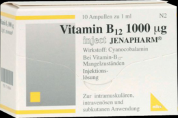 VITAMIN B12 1.000 µg Inject Jenapharm Ampullen 10X1 ml