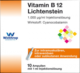 VITAMIN B12 1.000 g Lichtenstein Ampullen 10X1 ml