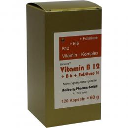 Vitamin B12+B6+Fols Komp N 120 St Kapseln