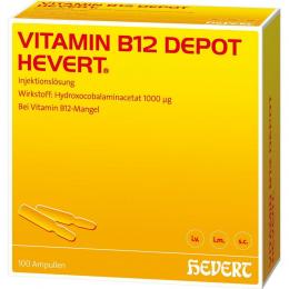 Vitamin B12 Depot Hevert 100 St Ampullen