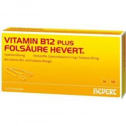 VITAMIN B12 FOLS HEVERT 2 X 10 St Ampullen