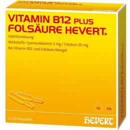 VITAMIN B12 FOLS HEVERT 2 X 100 St Ampullen