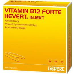 Vitamin B12 forte Hevert injekt Ampullen 100 X 2 ml Injektionslösung