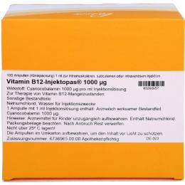 VITAMIN B12 INJEKTOPAS 1.000 µg Injektionslsg. 100 ml