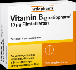 VITAMIN B12-RATIOPHARM 10 g Filmtabletten 100 St