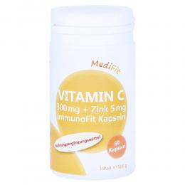 VITAMIN C 300 mg+Zink 5 mg ImmunoFit Kapseln 60 St Kapseln