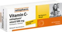 VITAMIN C-RATIOPHARM retard 500 mg Kapseln 100 St
