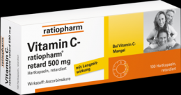 VITAMIN C-RATIOPHARM retard 500 mg Kapseln 100 St
