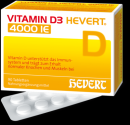 VITAMIN D3 HEVERT 4.000 I.E. Tabletten 18 g