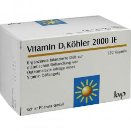 Vitamin D3 Köhler 2000 IE 120 St Kapseln