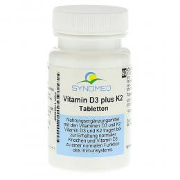 Ein aktuelles Angebot für VITAMIN D3 PLUS K2 Tabletten 60 St Tabletten Multivitamine & Mineralstoffe - jetzt kaufen, Marke Synomed GmbH.