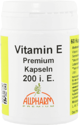 VITAMIN E ALLPHARM Premium 200 I.E. Kapseln 28.8 g