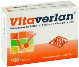 Ein aktuelles Angebot für VITAVERLAN Tabletten 100 St Tabletten Multivitamine & Mineralstoffe - jetzt kaufen, Marke Verla-Pharm Arzneimittel GmbH & Co. KG.