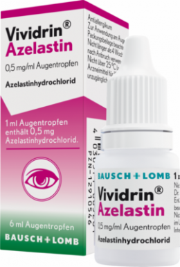 VIVIDRIN Azelastin 0,5 mg/ml Augentropfen 6 ml Augentropfen 6 ml