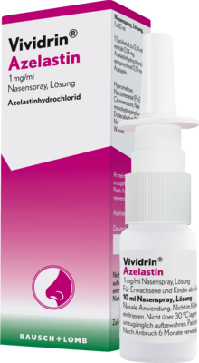VIVIDRIN Azelastin 1 mg/ml Nasenspray Lsung 10 ml