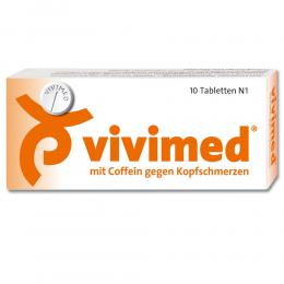 Vivimed mit Coffein gegen Kopfschmerzen 10 St Tabletten
