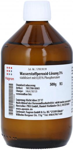 WASSERSTOFFPEROXID Lösung 3% 500 g Lösung