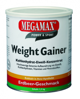WEIGHT GAINER Megamax Erdbeere Pulver 1500 g