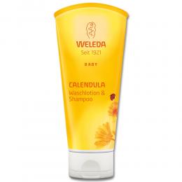 WELEDA Calendula-Waschlotion & Shampoo Baby & Kind 200 ml Duschgel