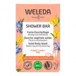 WELEDA feste Duschpflege Ylang Ylang+Iris 75 g ohne