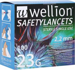 Ein aktuelles Angebot für WELLION Safetylancets 23 G Sicherheitseinmallanz. 100 St Lanzetten Diabetikerbedarf - jetzt kaufen, Marke Med Trust GmbH.