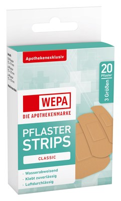 WEPA Pflasterstrips Classic wasserabweis.3 Gren 20 St